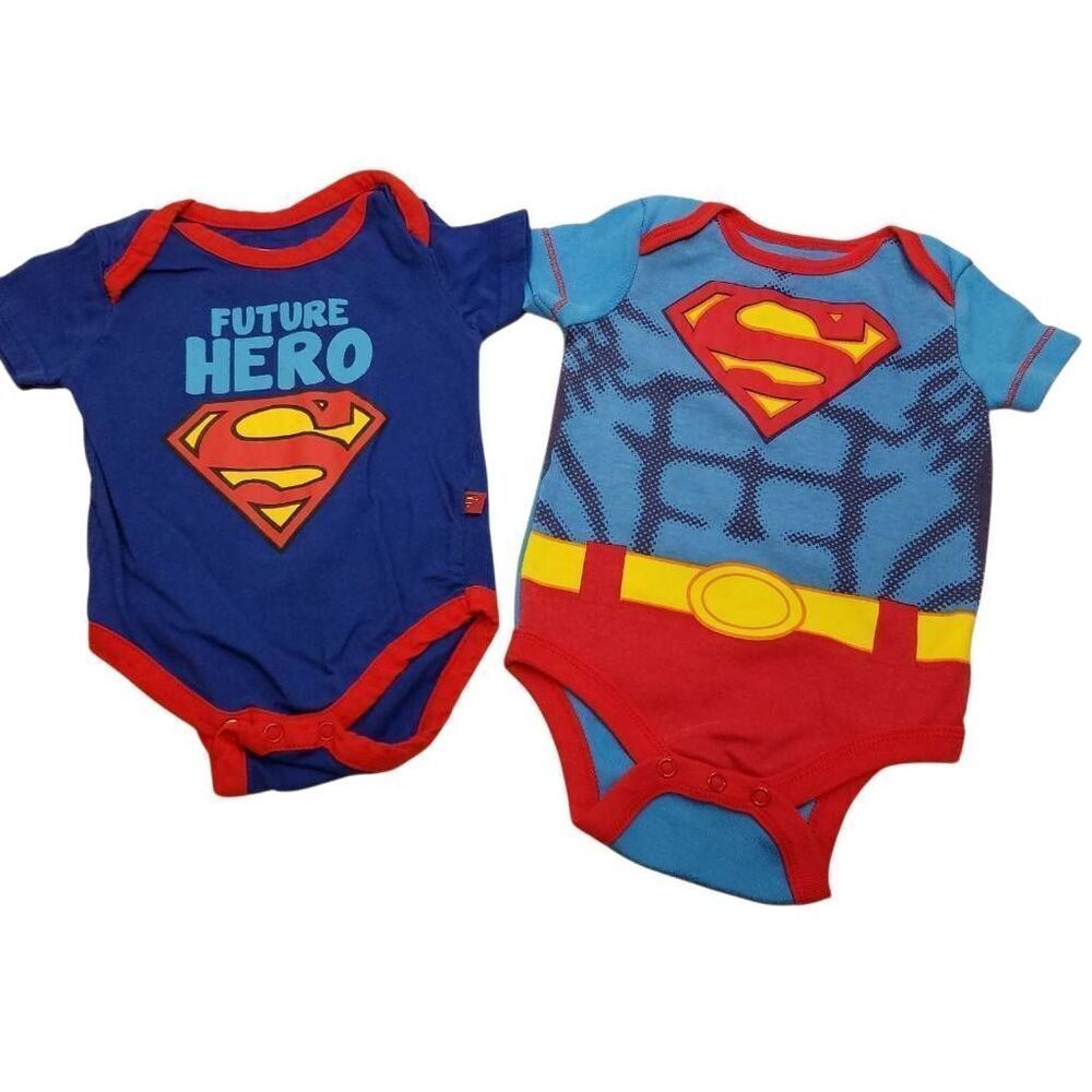 Superman onesies 3-6 months